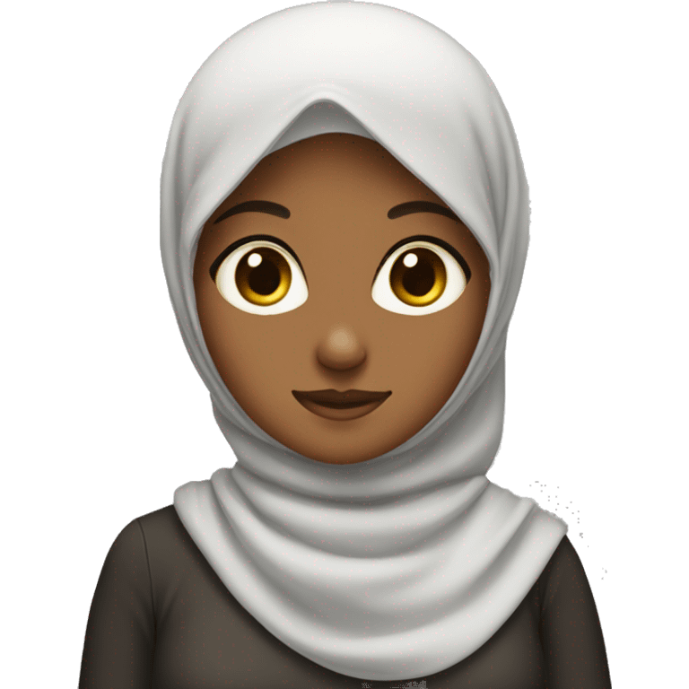 a girl with hijab thats brown emoji