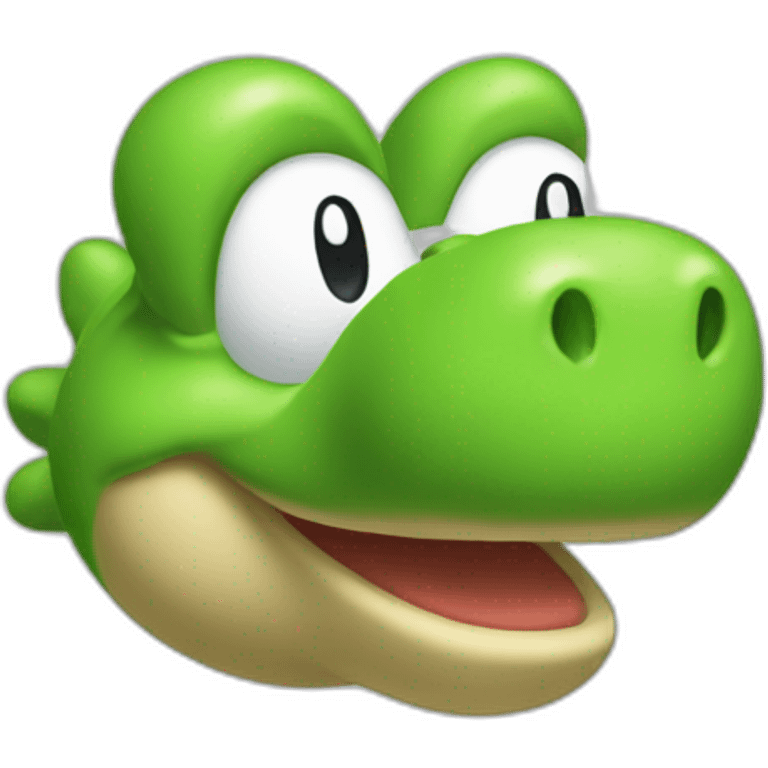 Yoshi Nintendo head only emoji