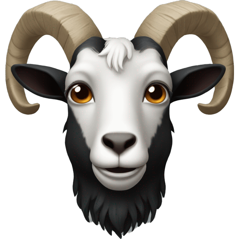 Black goat head emoji