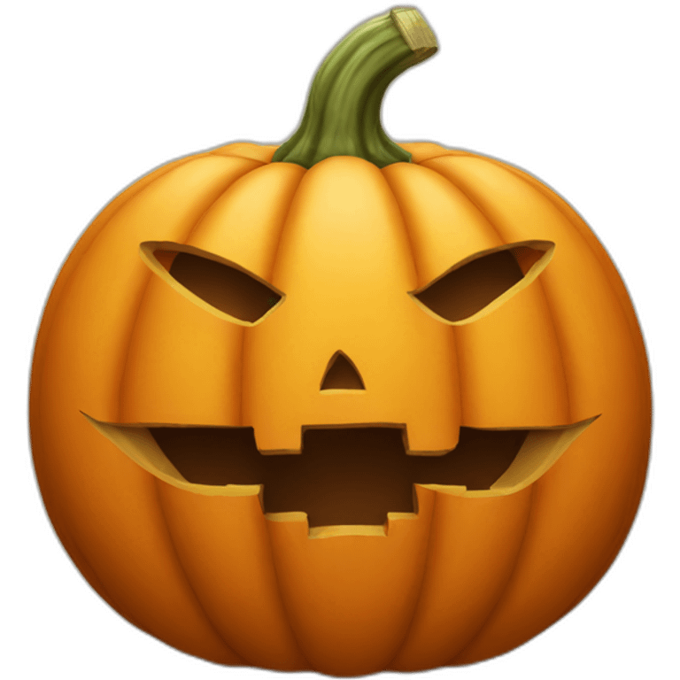 pumpkin with one hole emoji