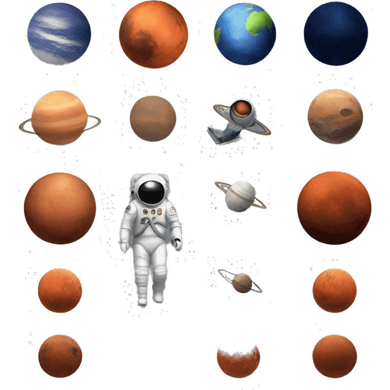 space and mars emoji