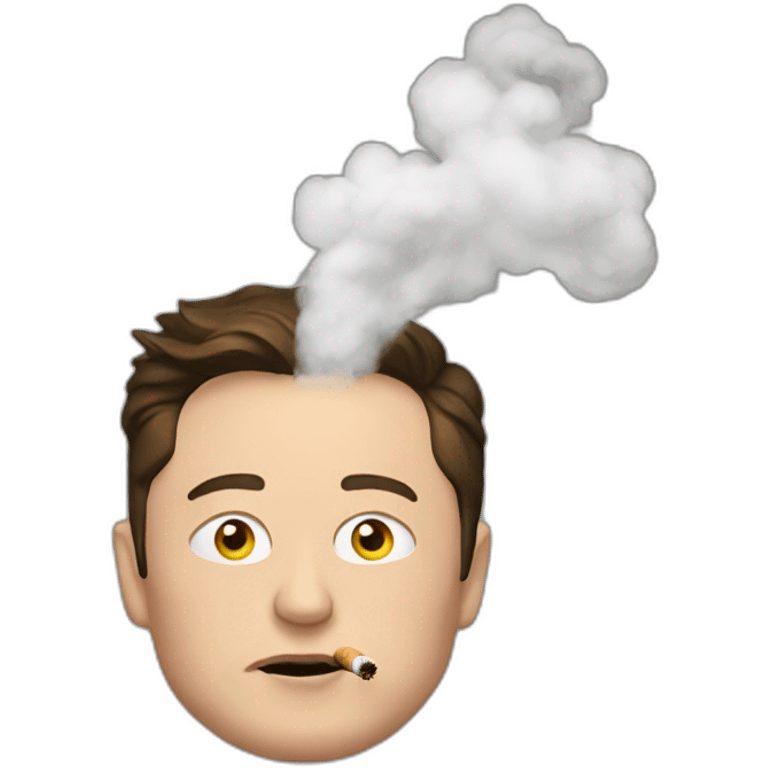 Elon musk smoking meme emoji