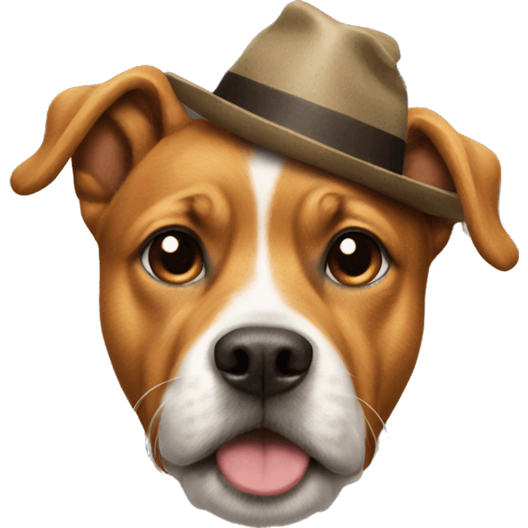 dog with a shit hat emoji