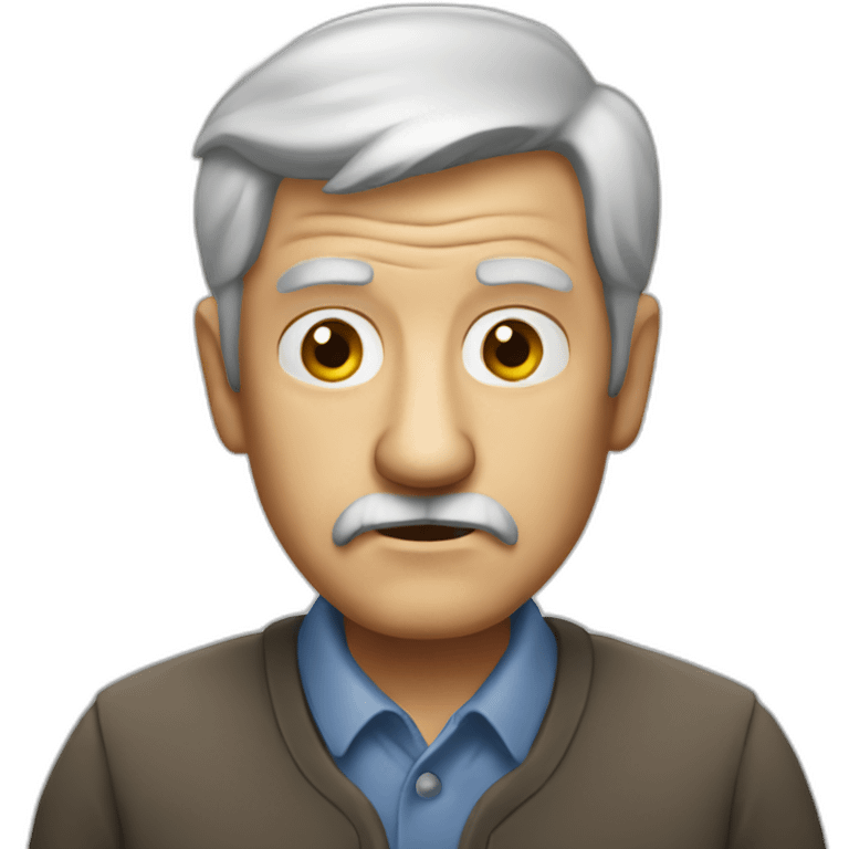 suspicious old man emoji