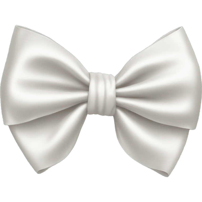 white satin bow emoji