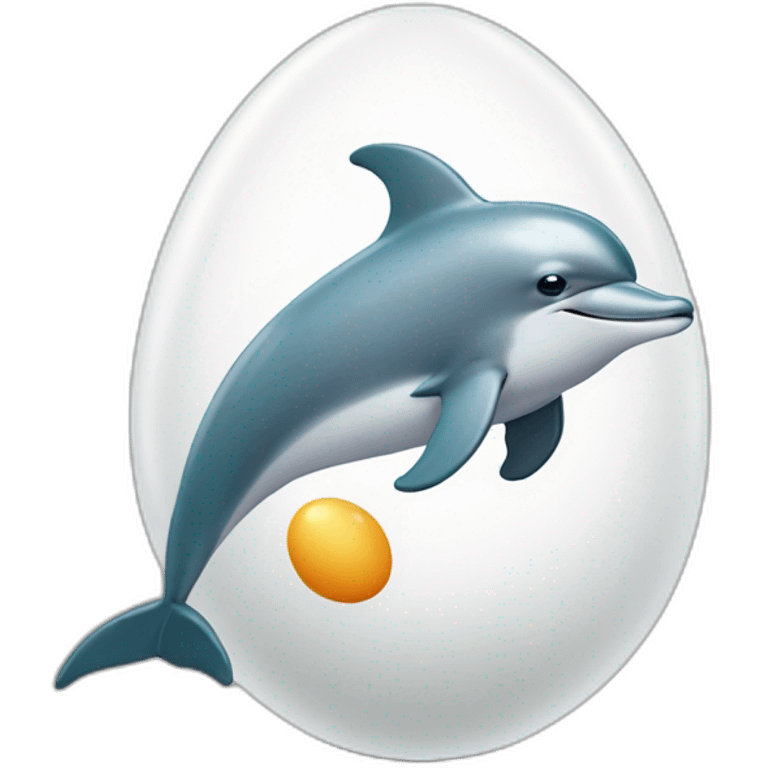 dolphin saying the egg let's go to a egg path oh okay no what eggs not hatch  emoji