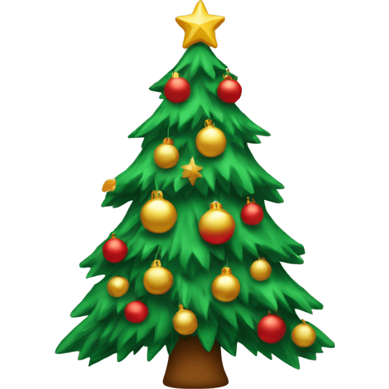 Árbol de navidad decorado  emoji