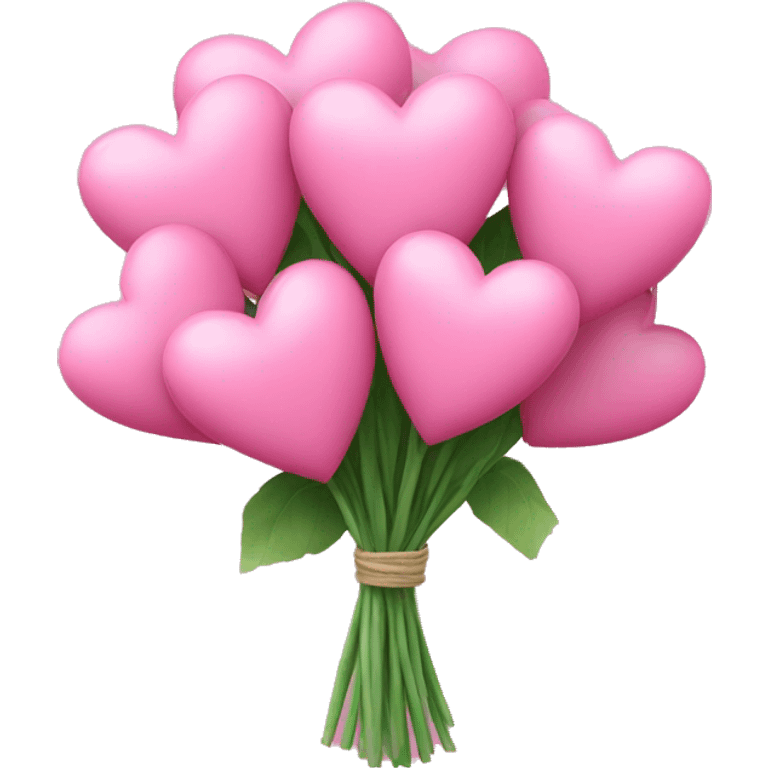 Bouquet of pink hearts emoji