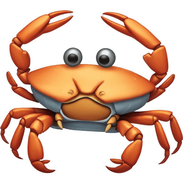 A chill crab emoji