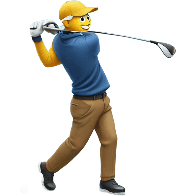 Golfing on ice emoji