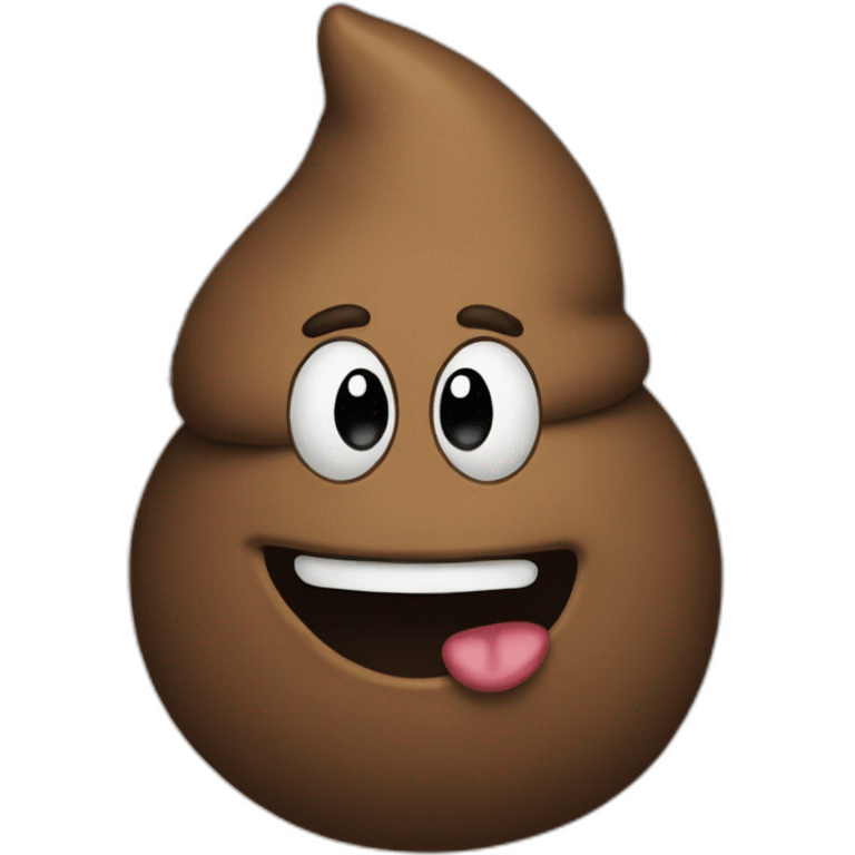 poop emoji with sarcasm flag emoji