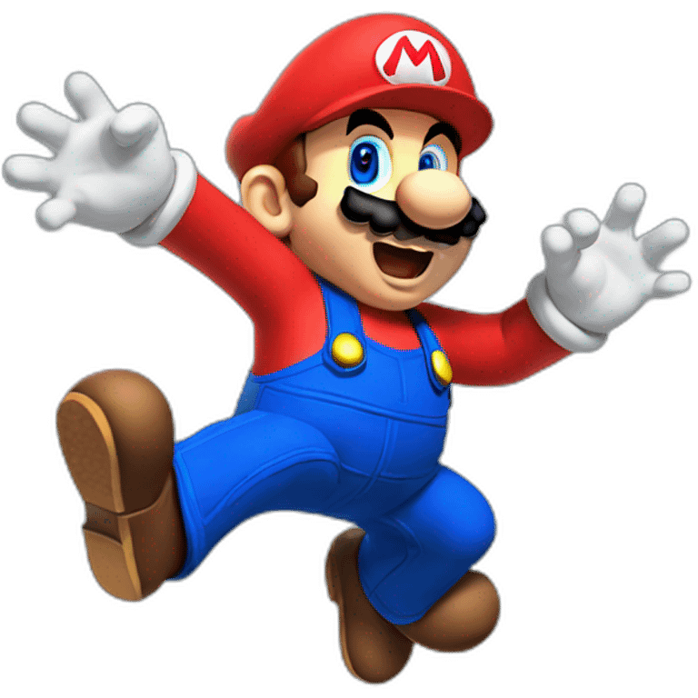 Mario jumping  emoji