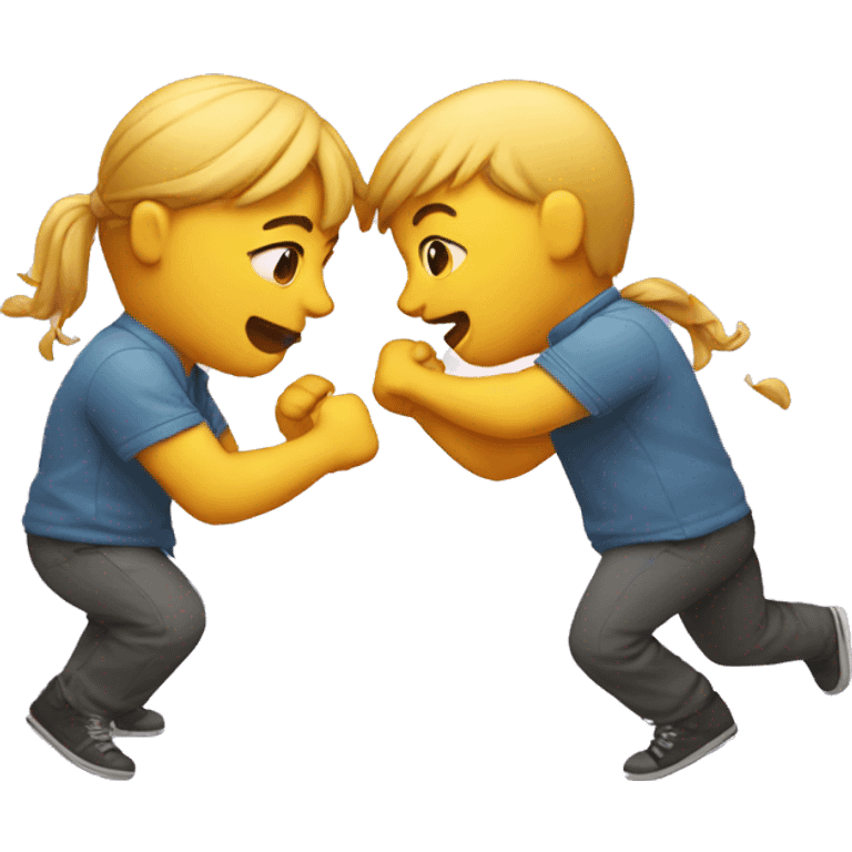 Two bestfriends fighting emoji