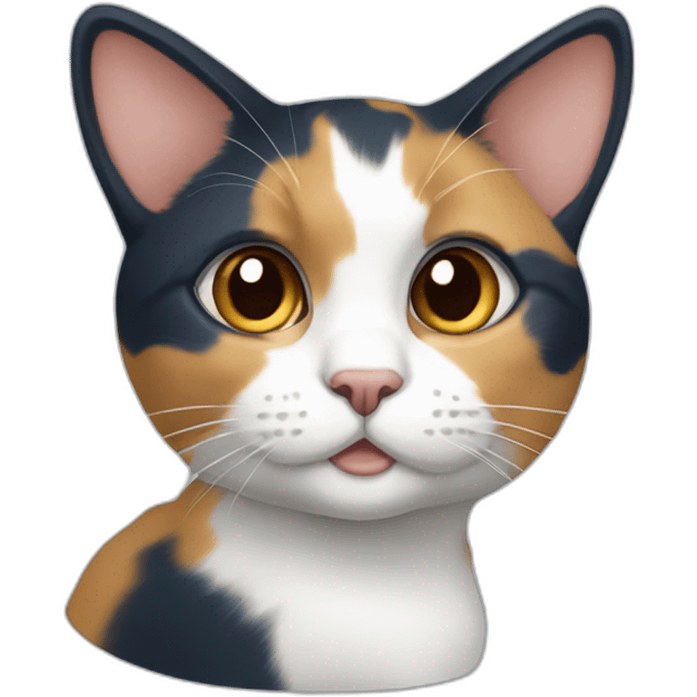 calico-cat,- blue-right-ear emoji