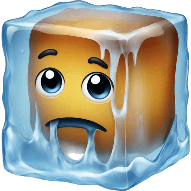 Melting Ice cube  emoji