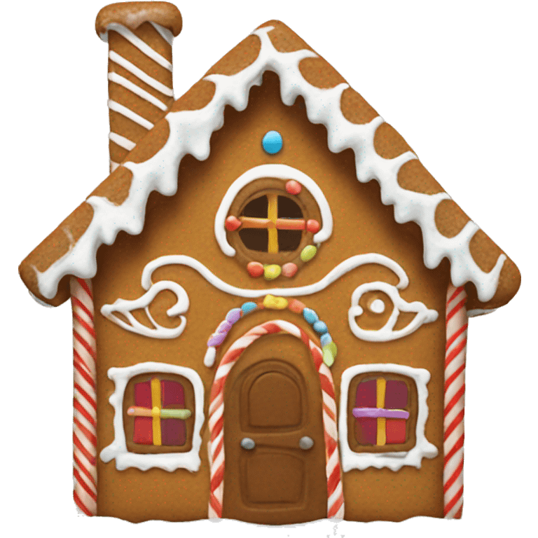 Gingerbread house emoji