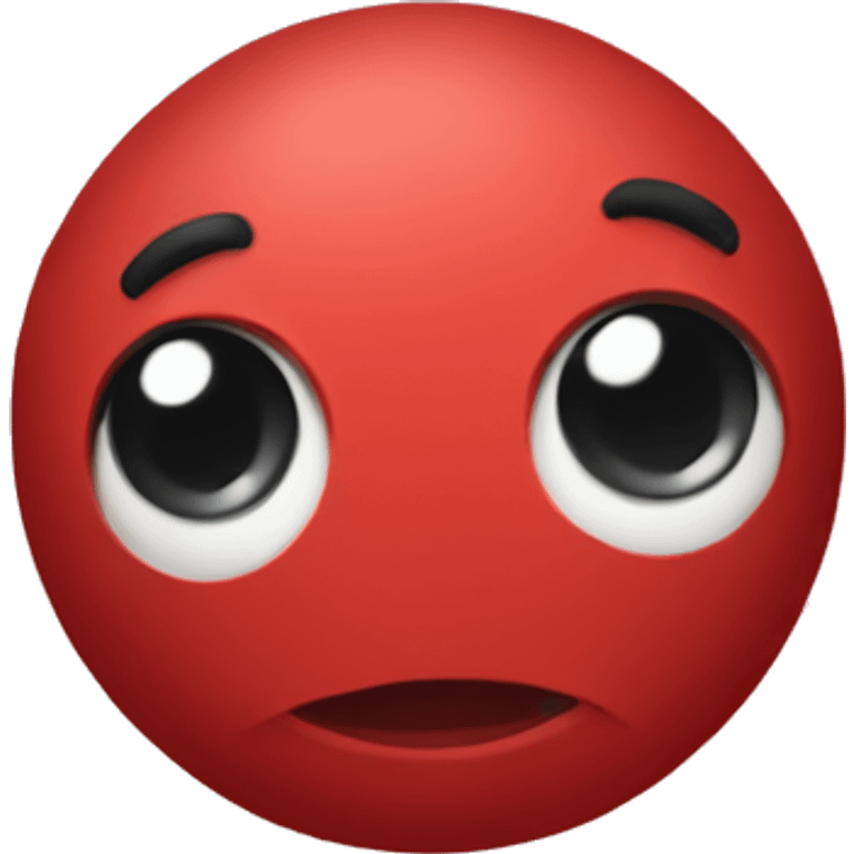 red rubber ball emoji