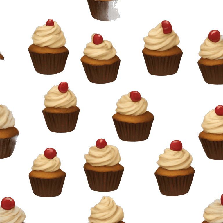 cup cake brown emoji