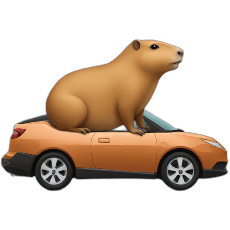 Capybara car emoji