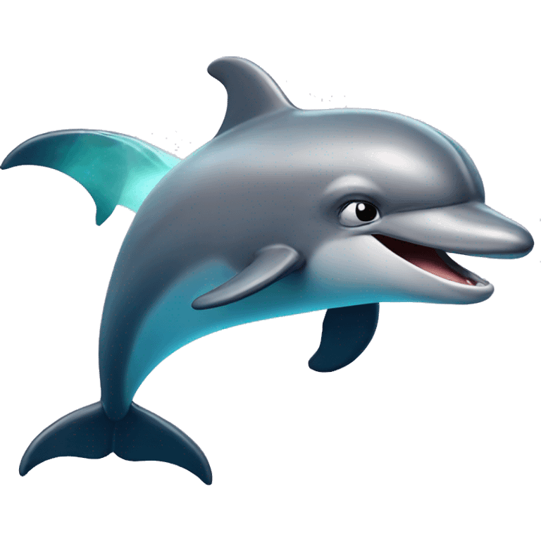 a super shocked dolphin emoji