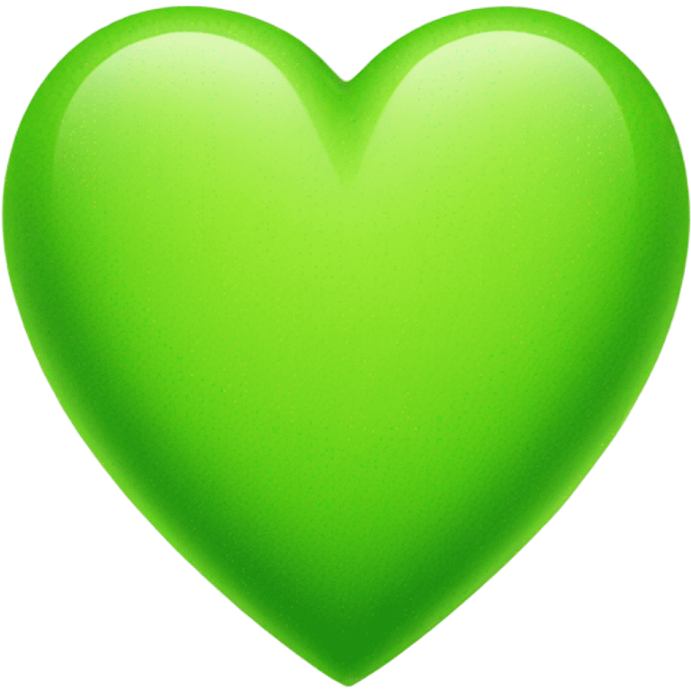 lime green heart emoji