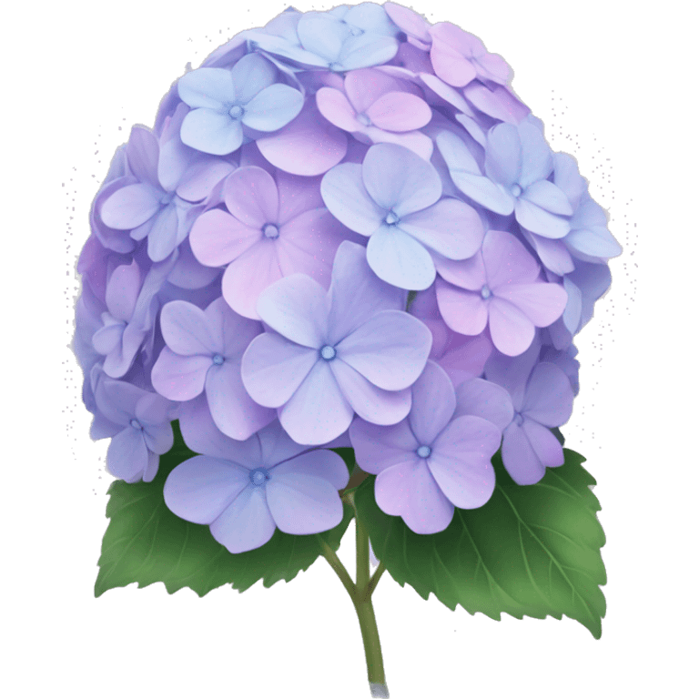 Pastel hydrangea emoji