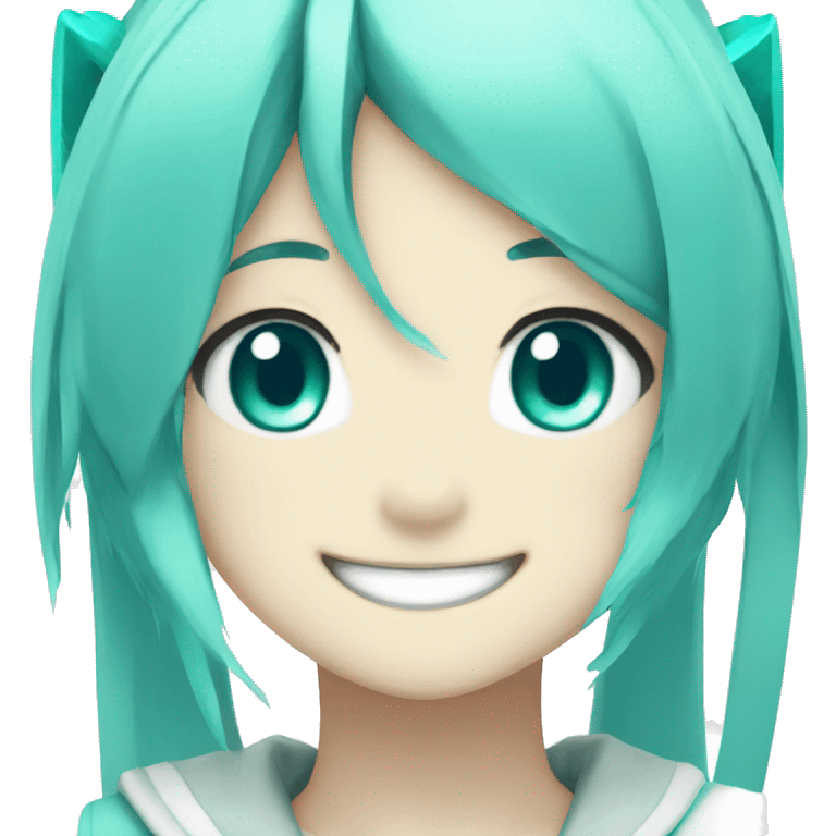 Miku Hatsune Smile emoji