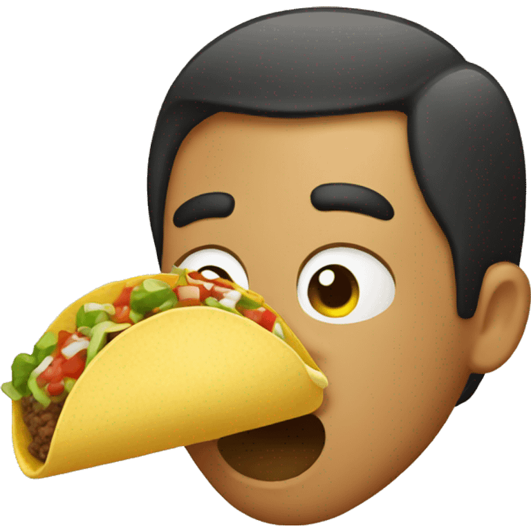 Mexican inhaling taco  emoji