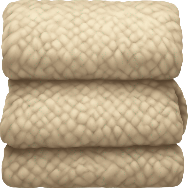 Beige cozy blanket emoji