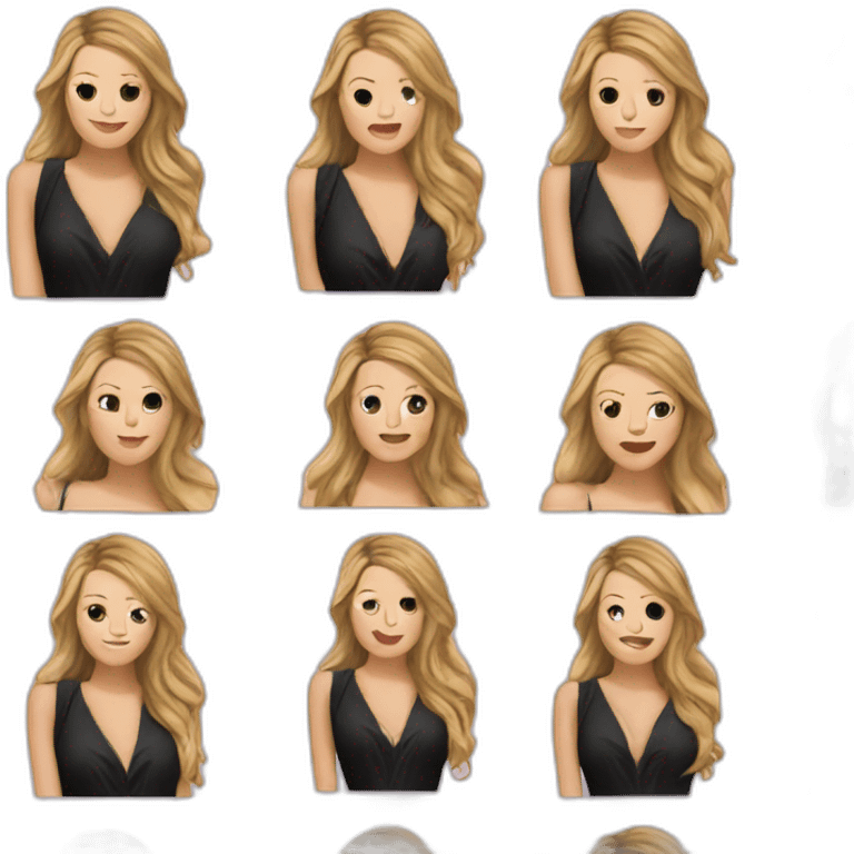 Blake lively, gossip girl emoji