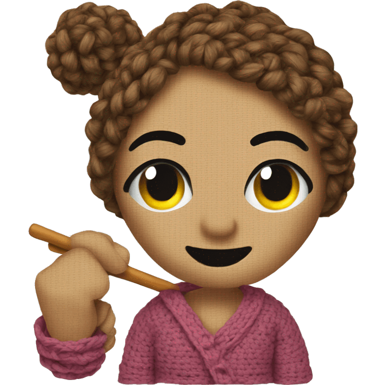 crocheting  emoji