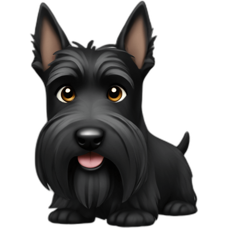 scottish terrier all black emoji