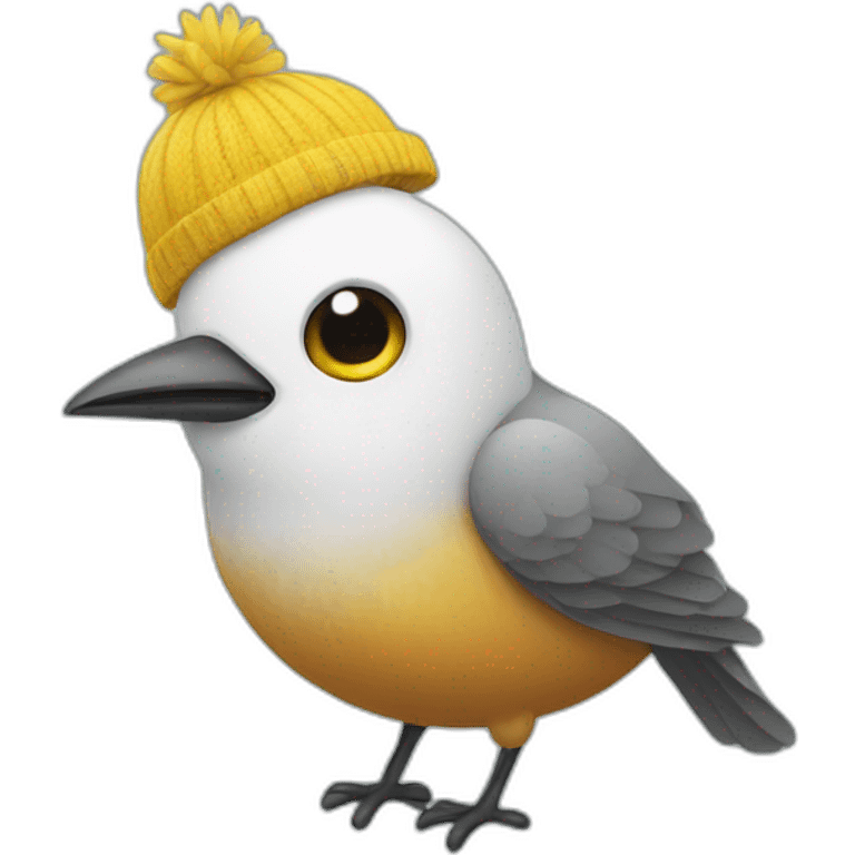 Bird with sock on head emoji