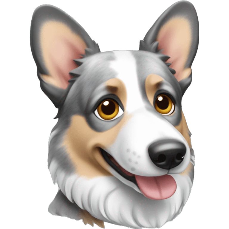 Blue Merle welsh corgi emoji