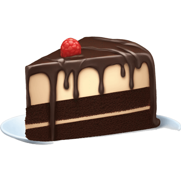 Chocolate cake ( one slice ) cute emoji