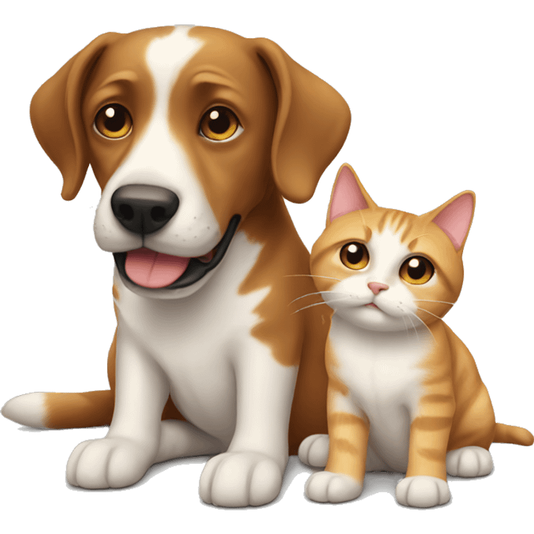 Dog and cat emoji