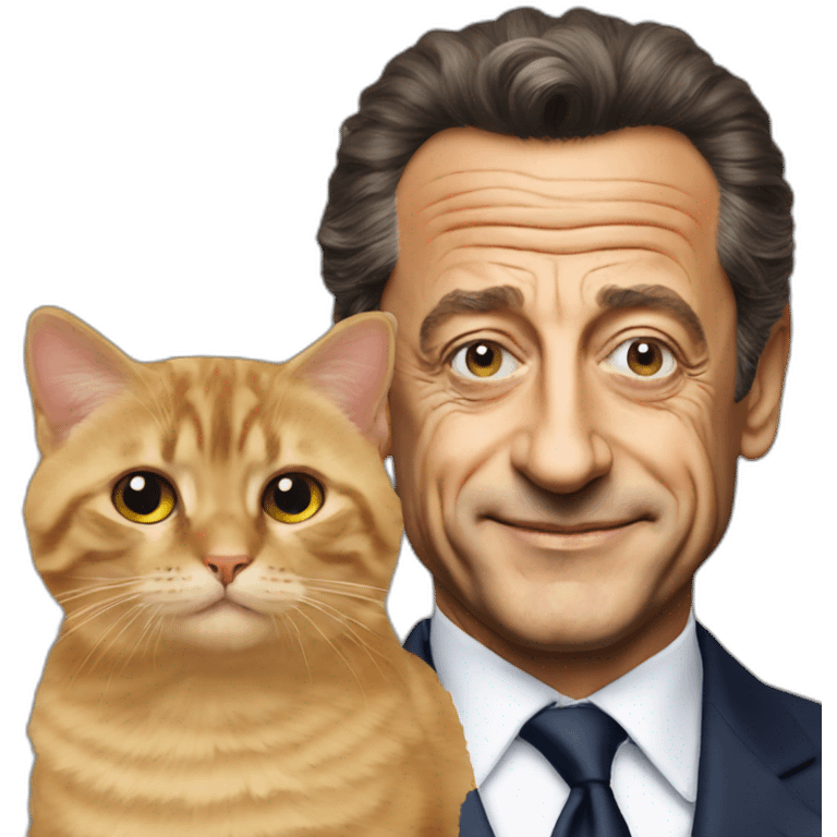 Sarkozy sur un chat emoji