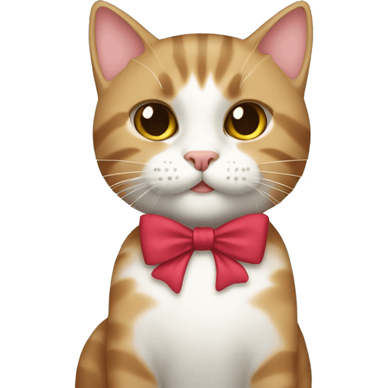 cat with bow emoji