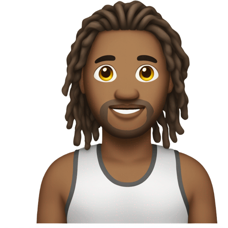 plus size man with locs emoji