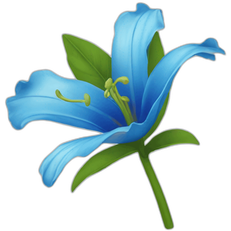 flor azul emoji