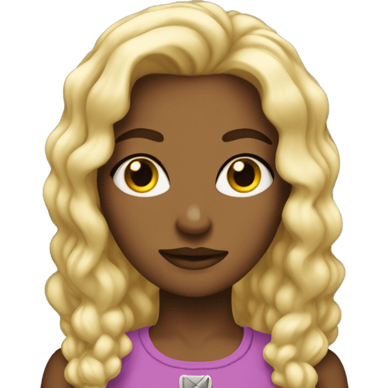 Blonde girl hawk tuah  emoji