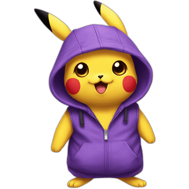 Pikachu violet emoji