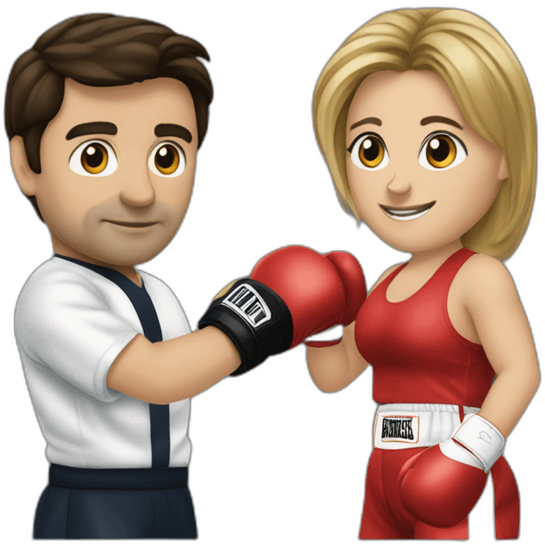 giorgia meloni and giuseppe conte boxing emoji