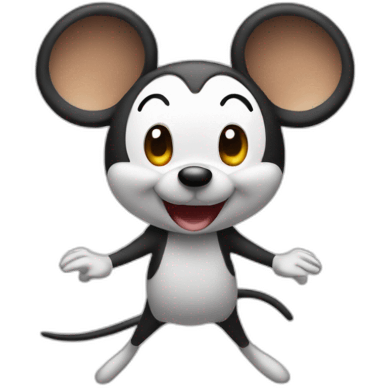 Mini mouse qui fait un salto arrière emoji