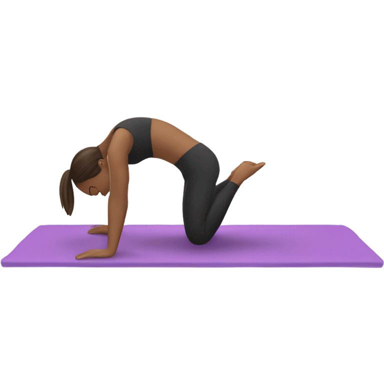 girl doing pilates emoji