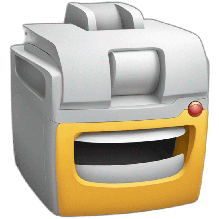 Impresora 3d imprimiendo emoji