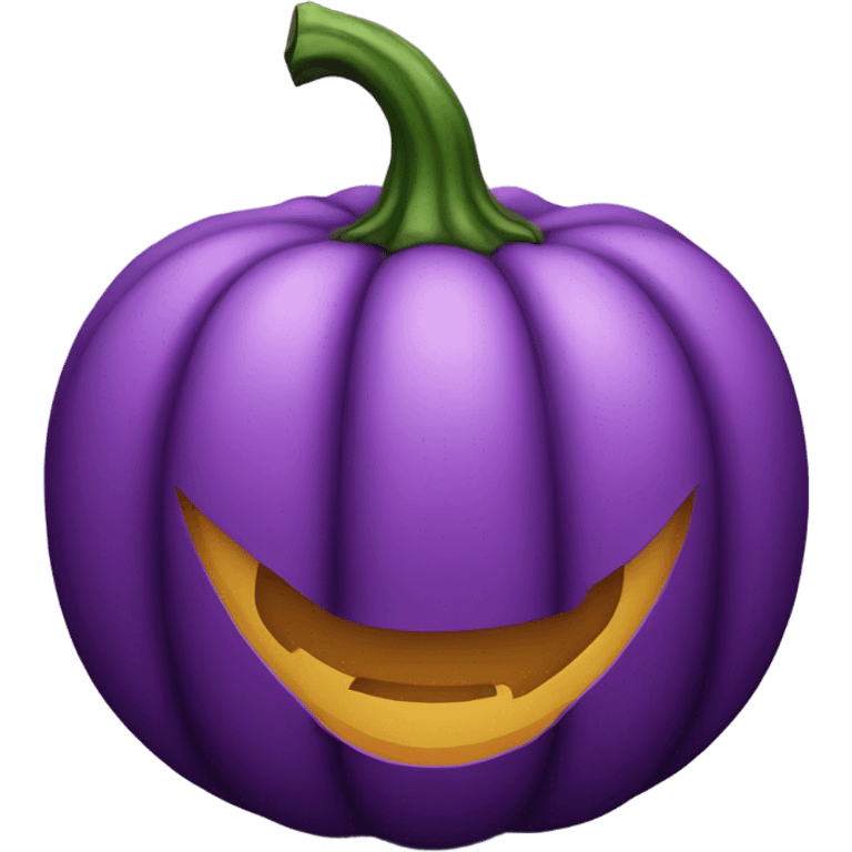 Purple pumpkin emoji