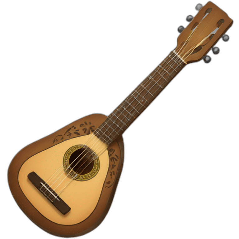 Erlandskian 3 String Guitar Instrument Ethnic emoji