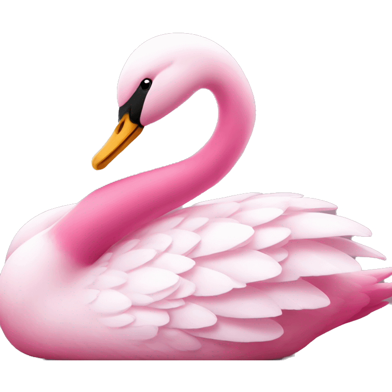 Pink swan 🦢  emoji