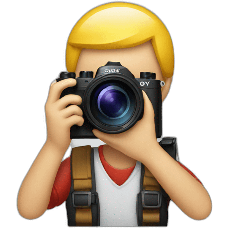 Photographer with a Sony camera emoji